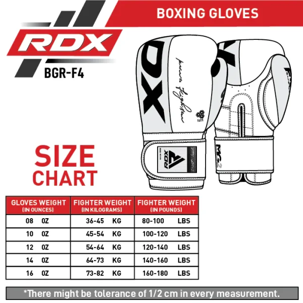 RDX F4 Boxing Sparring Gloves Hook & Loop - Slika 2
